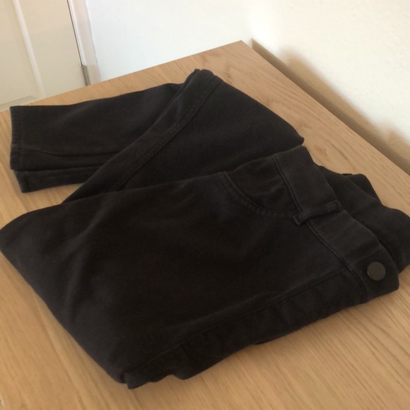Uniqlo HeatTech Faux Denim Black Legging Pants - Picture 3 of 4